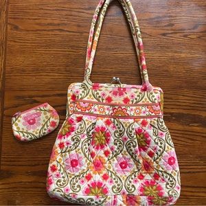 Vera Bradley quilted bag AND wallet